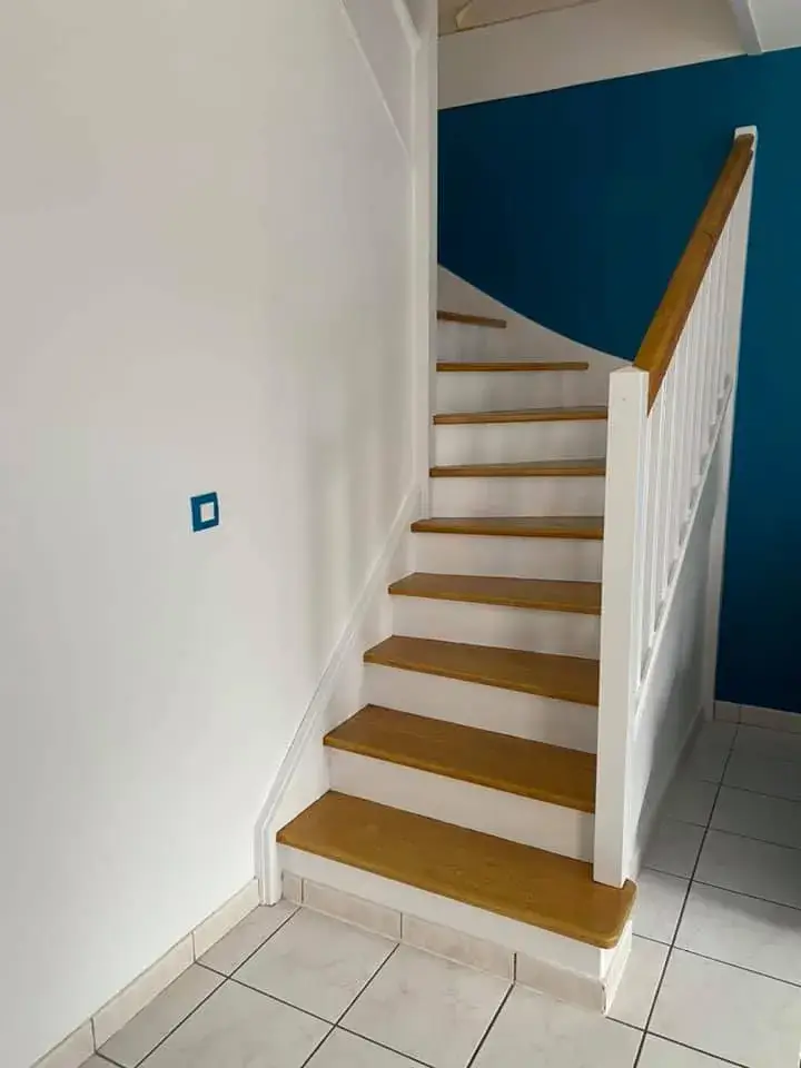 Peinture escalier blanc