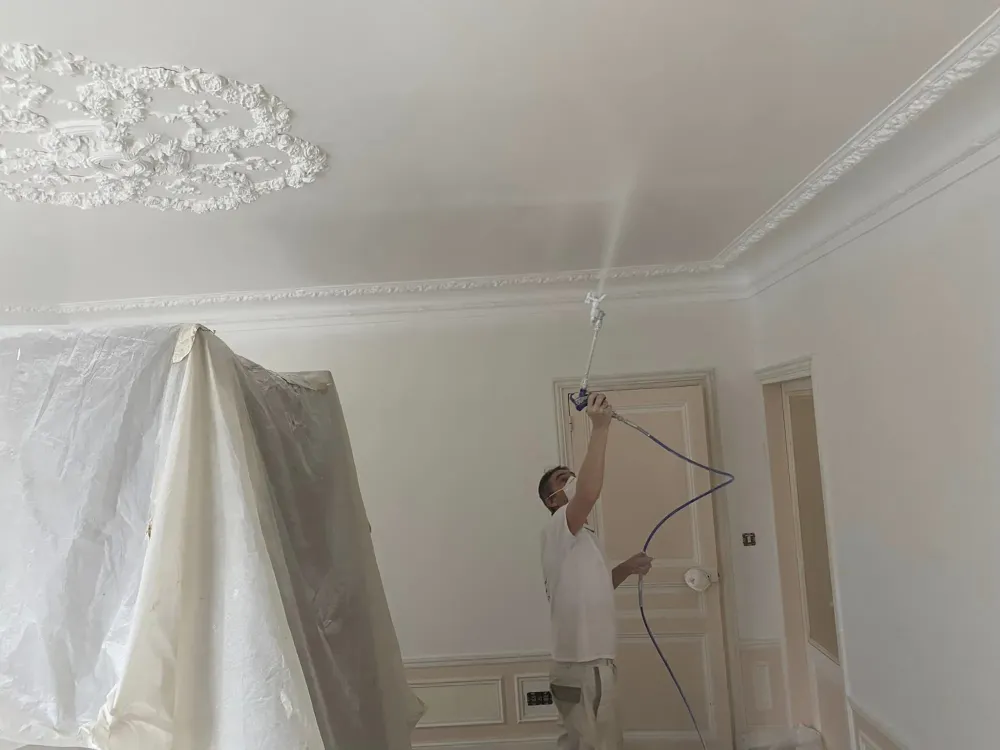 Mise en décoration d'un séjour - avant